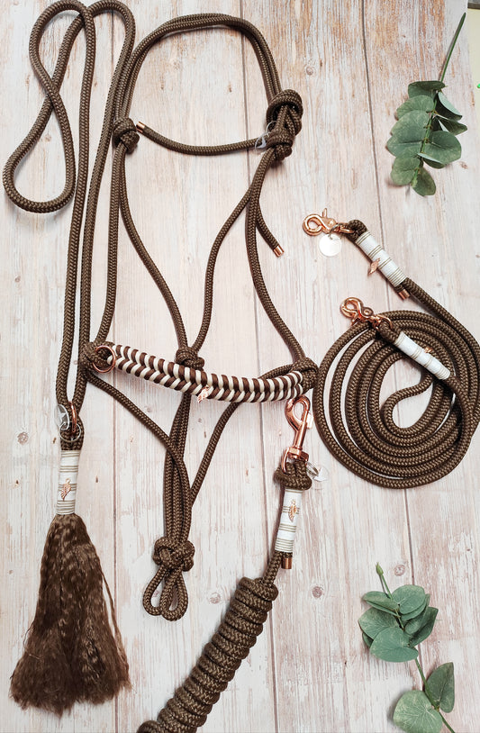 Knotenhalfter Set "Brownie"